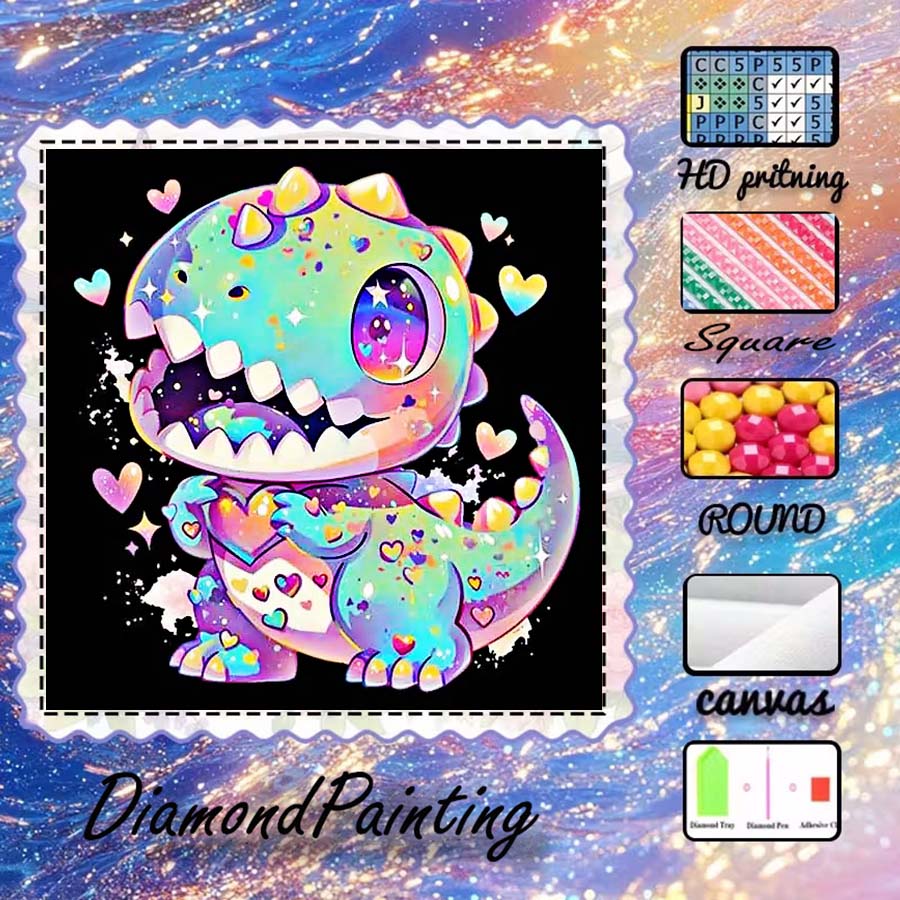 1 piece 5D DIY flocking cloth, - огляд і ціна 5D Diamond Painting Kit Full Drill
