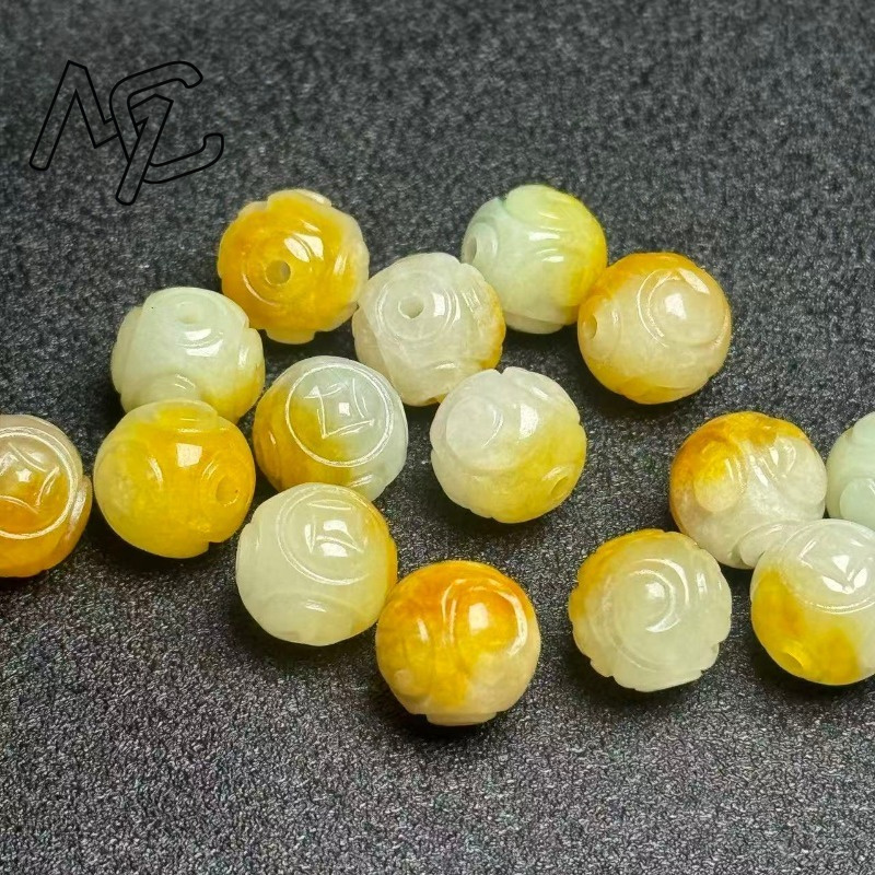 5pcs Natural Yellow Emerald Ja - огляд і ціна Beading