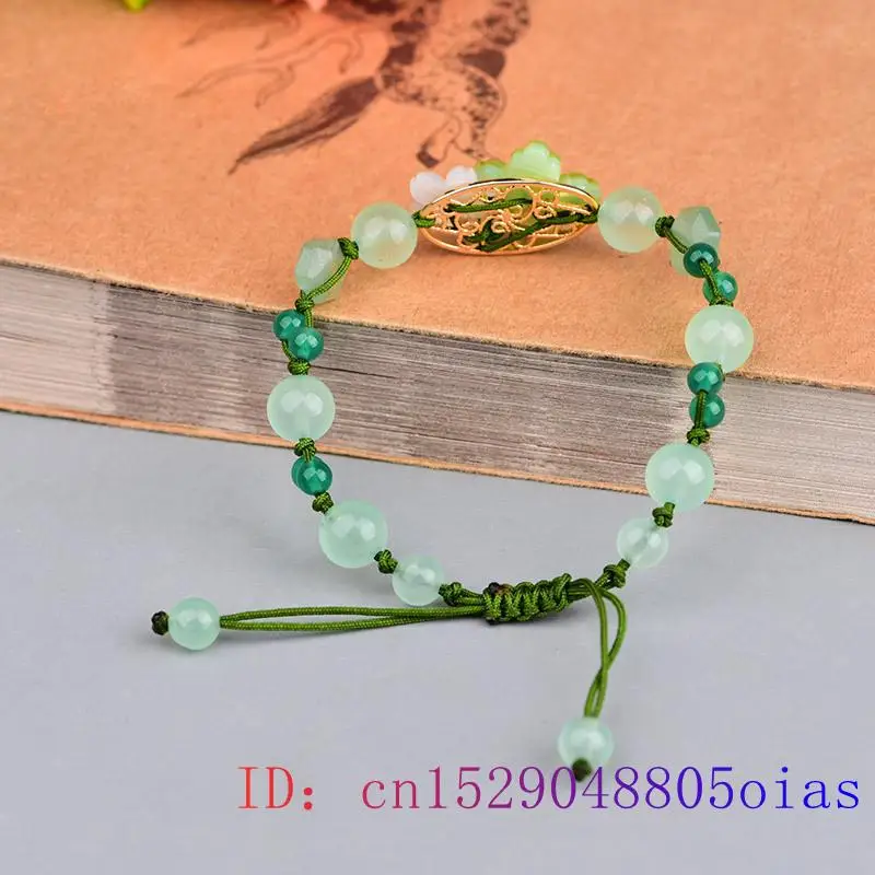 Green Jade Flower Bracelet Amu - огляд і ціна Beading