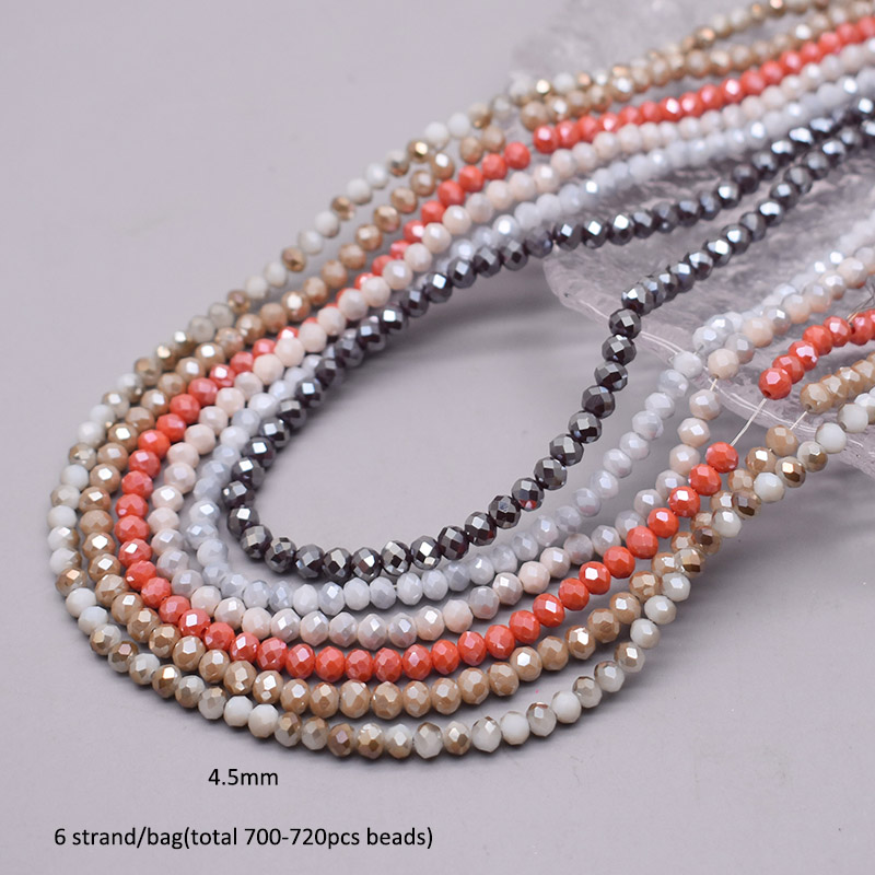 Color Scheme 6 strand/bag 4mm  - огляд і ціна Glass Seed Beads 2Mm Jewelry Making