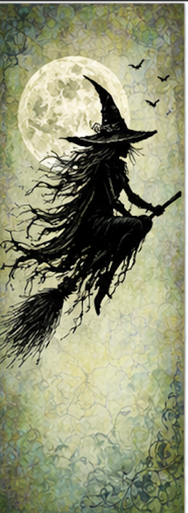 The Witch Riding a Broom Clear - огляд і ціна Clear Silicone Stamps For Card Making