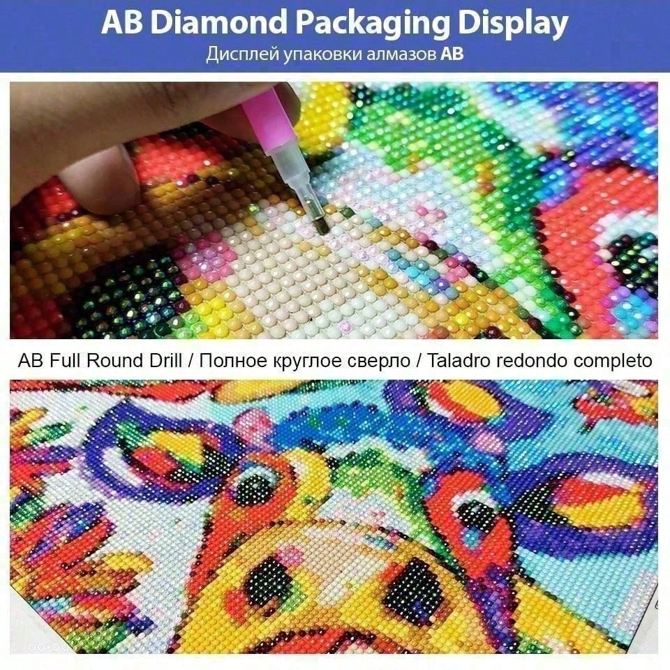 1 piece - Potdemiel-5D-DIY - F - огляд і ціна 5D Diamond Painting Kit Full Drill