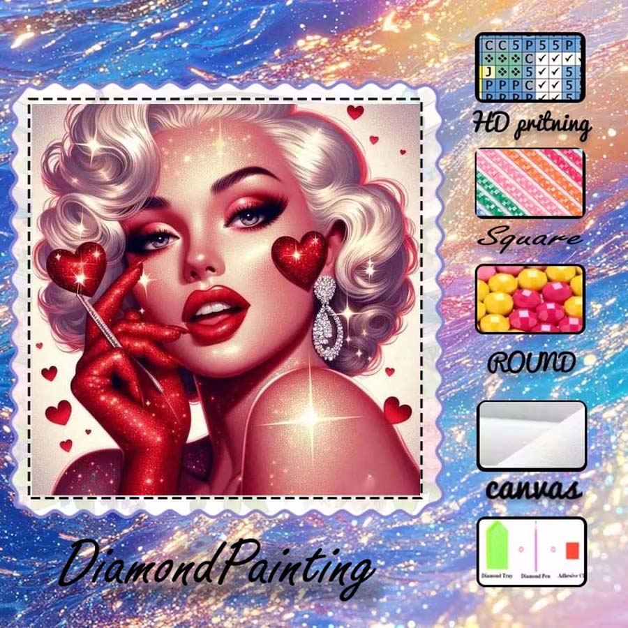 1 piece 5D DIY flocking cloth, - огляд і ціна 5D Diamond Painting Kit Full Drill