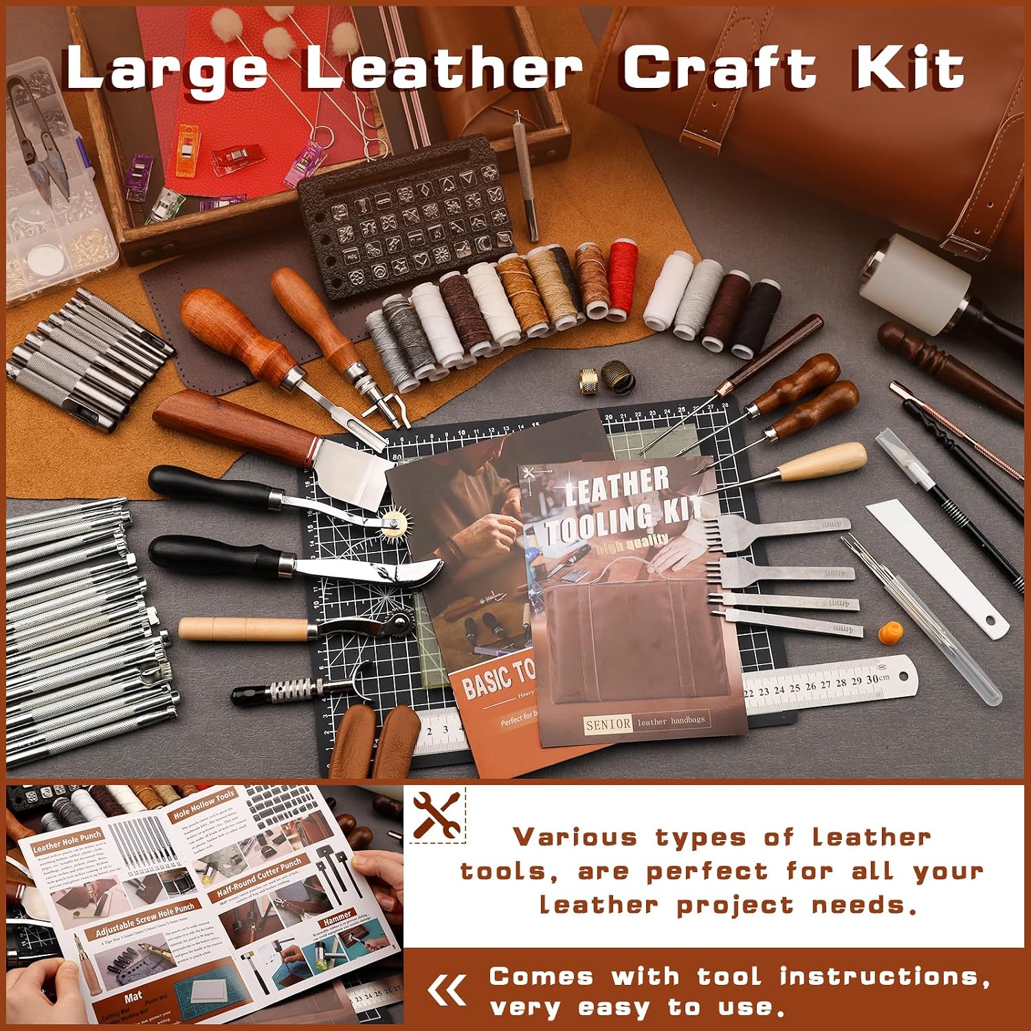 Leather Tooling Kit Leather Cr - огляд і ціна Craft Tools