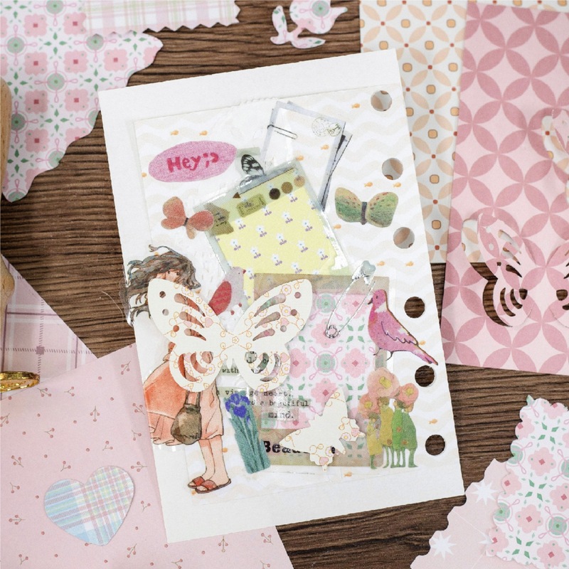 1pack/200pcs Vintage Floral Pl - огляд і ціна Vintage Junk Journal Scrapbooking Paper