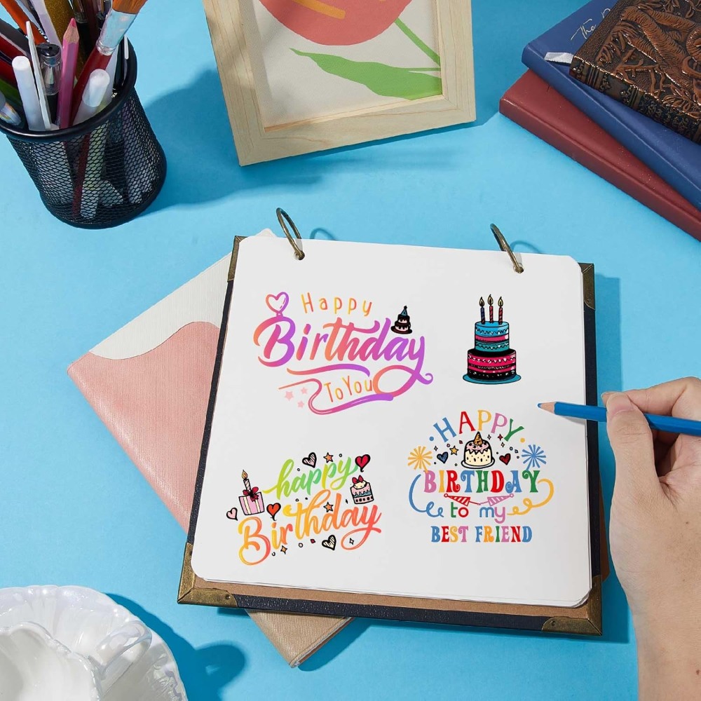 Happy Birthday Clear Stamps fo - огляд і ціна Clear Silicone Stamps For Card Making