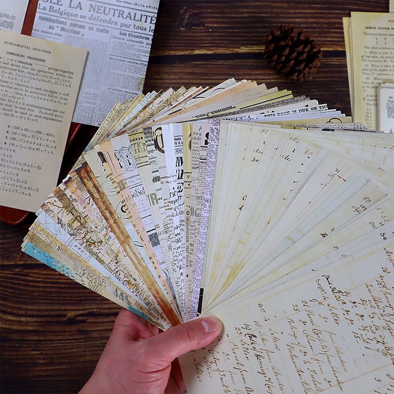 30 Pcs Old Map Flower Letters  - огляд і ціна Vintage Junk Journal Scrapbooking Paper