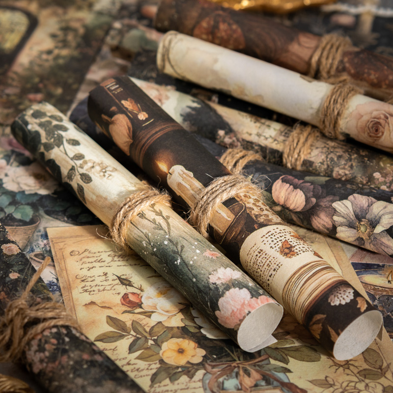 JIANQI 100Pcs Retro Handmade P - огляд і ціна Vintage Junk Journal Scrapbooking Paper