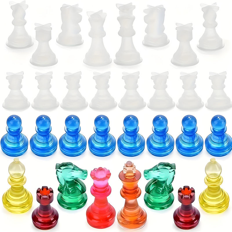 11Chessboard16Resin Silicone M - огляд і ціна Silicone Epoxy Resin Molds Set