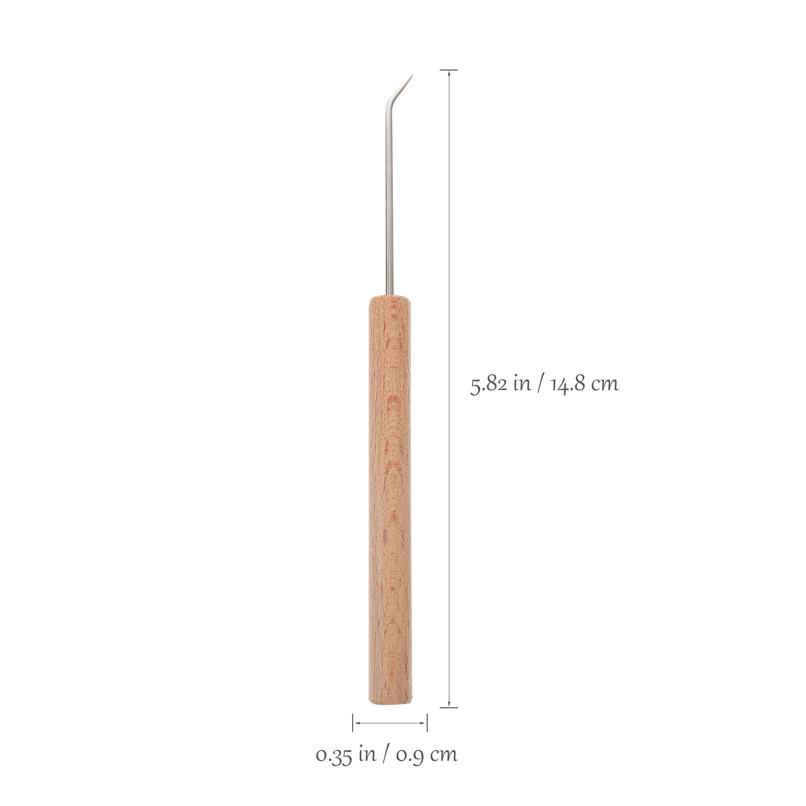 1Pcs Ergonomic Wood Handle Cro - огляд і ціна Wooden Crochet Hooks Ergonomic Handle