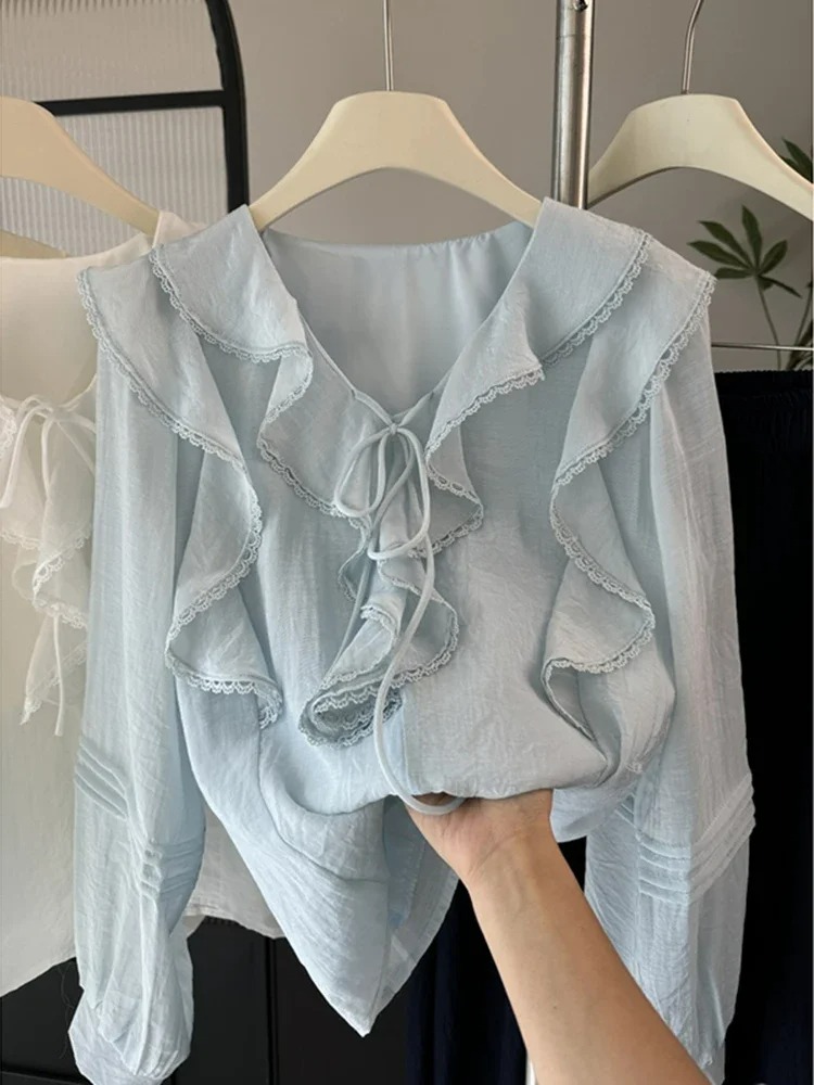 French V-Neck Chic Long Sleeve - огляд і ціна Embroidery