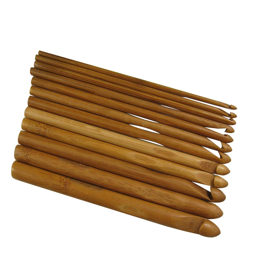 12Pcs Wood Knitting Needles Se - огляд і ціна Wooden Crochet Hooks Ergonomic Handle